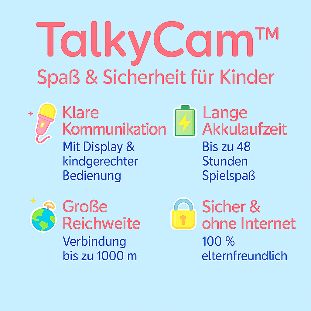 TalkyCam™ Digitales Walkie Talkie